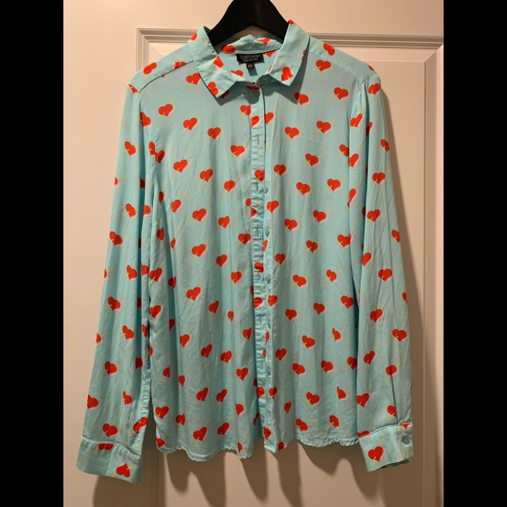 Top shop hearts shirt
